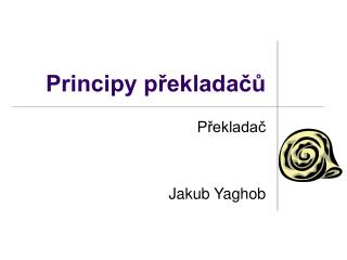 Principy překladačů