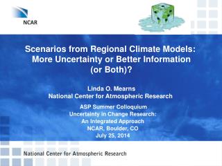 Scenarios from Regional Climate Models: More Uncertainty or Better Information (or Both)?