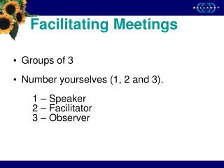 Facilitating Meetings