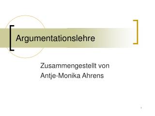 Argumentationslehre