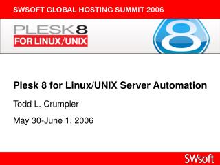 Plesk 8 for Linux/UNIX Server Automation