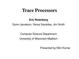 Trace Processors