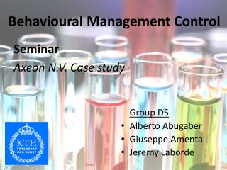 Behavioural Management Control