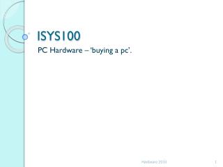 ISYS100