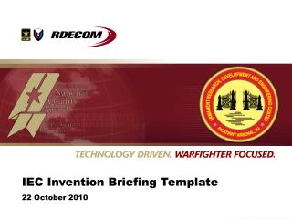 IEC Invention Briefing Template 22 October 2010