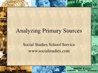 Analyzing Primary Sources
