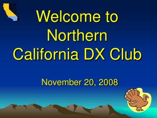 Welcome to Northern California DX Club