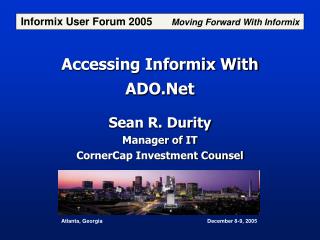 Accessing Informix With ADO.Net