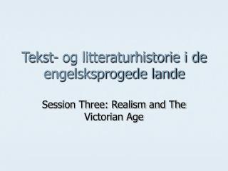 Tekst- og litteraturhistorie i de engelsksprogede lande