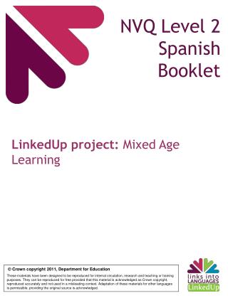 NVQ Level 2 Spanish Booklet