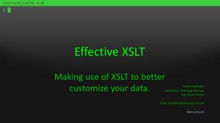 Effective XSLT