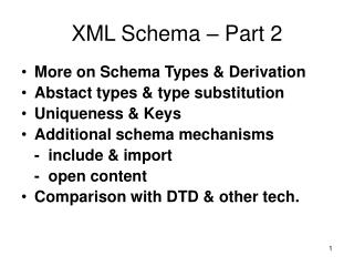 XML Schema – Part 2