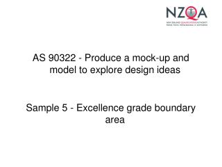 AS 90322 - Produce a mock-up and model to explore design ideas