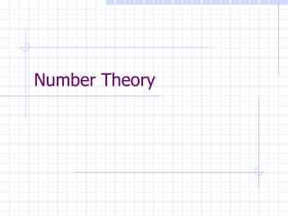 Number Theory