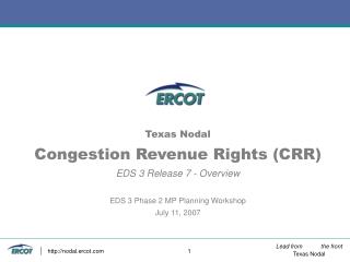 CRR EDS3-R7 Overview
