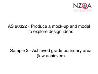 AS 90322 - Produce a mock-up and model to explore design ideas