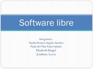 Software libre