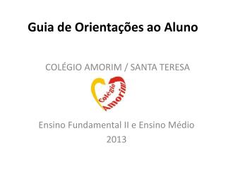 Guia de Orientações ao Aluno