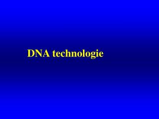 DNA technologie