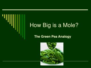 How Big is a Mole?