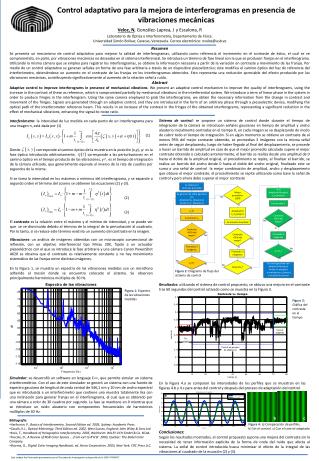 Control adaptativo para la mejora de interferogramas en presencia de vibraciones mecánicas