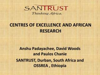 CENTRES OF EXCELLENCE AND AFRICAN RESEARCH