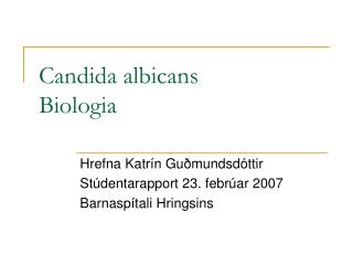 Candida albicans Biologia
