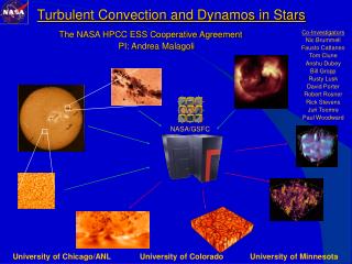 The NASA HPCC ESS Cooperative Agreement PI: Andrea Malagoli