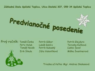 Predvianočné posedenie