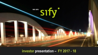investor presentation – FY 2017 - 18