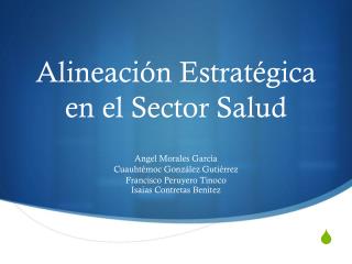 Alineación Estratégica en el Sector Salud