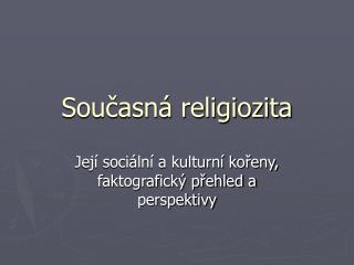 Současná religiozita