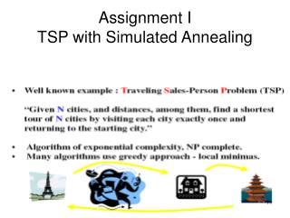 Assignment I TSP with Simulated Annealing