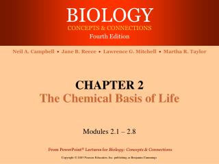 CHAPTER 2 The Chemical Basis of Life