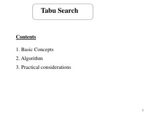 Tabu Search