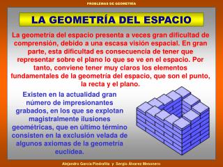 LA GEOMETRÍA DEL ESPACIO