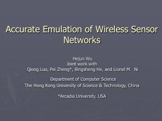 Wireless Sensor Networks (WSNs)