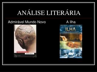 ANÁLISE LITERÁRIA