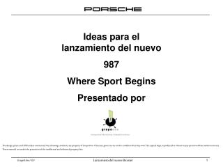 Ideas para el lanzamiento del nuevo 987 Where Sport Begins Presentado por
