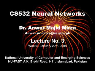CS532 Neural Networks