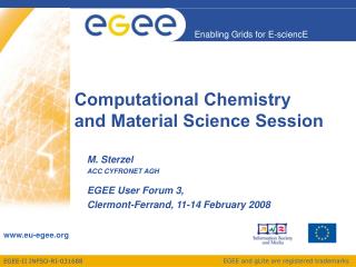 Computational Chemistry and Material Science Session