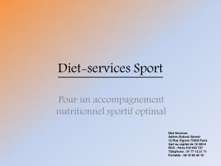 Diet-services Sport