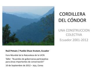 CORDILLERA DEL CÓNDOR