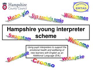 Hampshire young interpreter scheme