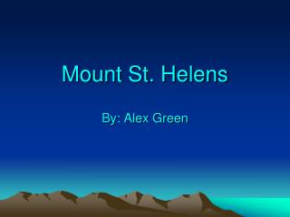 Mount St. Helens