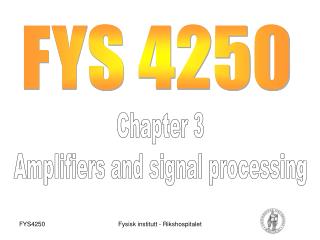 FYS 4250