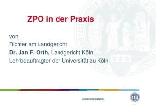 ZPO in der Praxis