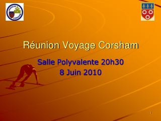 Réunion Voyage Corsham