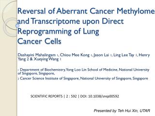 SCIENTIFIC REPORTS | 2 : 592 | DOI: 10.1038/srep00592