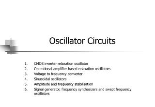 Oscillator Circuits